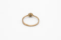 Fan Ring - gold with salt & pepper diamond