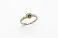 Ore Crowned ring - 14k Gold with sapphire & white diamonds - Ready to ship