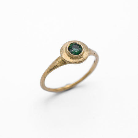 Laude Ring - 10k gold with emerald - Ready to Ship