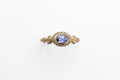 Amo Oval ring - Gold with lilac sapphire - READY TO SHIP
