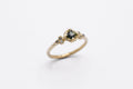 Haven ring - 9k gold with sapphire & diamonds - Ready to ship