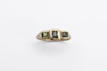 Delta Ring - 14k Gold with Sapphires - Ready to Ship