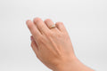 Diamond Signet ring - 9k Gold with Salt & Pepper Diamond