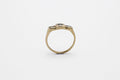 Delta Ring - 14k Gold with Sapphires - Ready to Ship