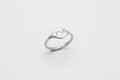 Little Oval Engravable signet ring - Silver