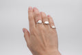 Round Plain signet ring - Silver