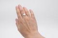 Round Plain signet ring - Silver