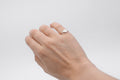 Little Oval Plain signet ring - Silver