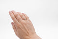 Fan Ring - gold with salt & pepper diamond