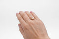 Julian ring - 10k gold with opal and salt and pepper diamond - Ready to Ship