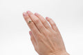 Haven ring - 9k gold with sapphire & diamonds - Ready to ship