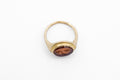 Face signet ring - Second - 10k gold and Hessonite Garnet - Ready to ship