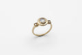 Sommer ring - gold with moonstone & diamonds