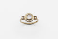 Sommer ring - gold with moonstone & diamonds