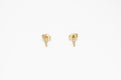 Thorn Studs - Gold with diamonds
