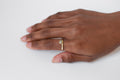 Peri ring - 10k gold with salt & pepper diamond