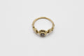 Ore ring - 14k gold with salt & pepper diamond