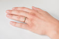 Hana ring - 14k gold with bicolour sapphire and white diamonds