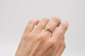 Petite Flower Stem Ring - 10k gold - READY TO SHIP