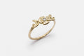 Flora ring - 10k gold with diamond