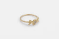 Flora ring - 10k gold with diamond