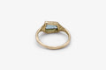 Geometric Emerald Signet Ring - 14k gold