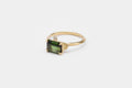 Julian ring - 9k gold with tourmaline and diamond