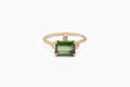 Julian ring - 9k gold with tourmaline and diamond
