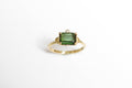 Julian ring - 9k gold with tourmaline and diamond