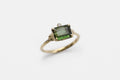 Julian ring - 9k gold with tourmaline and diamond