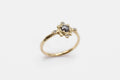 Circe ring - gold with dark salt & pepper diamond