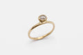 Peri ring - 10k gold with salt & pepper diamond