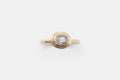 Rhodes ring - 14k gold with salt & pepper diamond