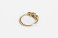 Path Ring - 10k gold with salt & pepper diamonds - Ready to ship