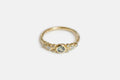 Hana ring - 14k gold with bicolour sapphire and white diamonds