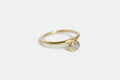 Peri ring - 10k gold with salt & pepper diamond