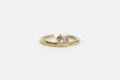 Peri ring - 10k gold with salt & pepper diamond