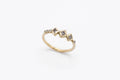 Chlo Ring - 14k gold with star set salt & pepper diamonds