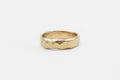 Rough and smooth ring - 14k gold - READY TO SHIP