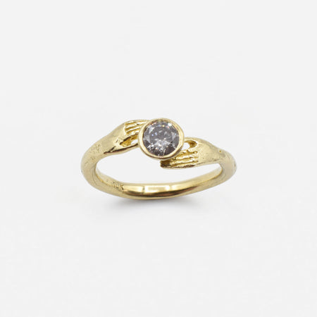 Offering ring - Gold with Salt & Pepper Diamond