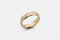Rough and smooth ring - 14k gold - READY TO SHIP