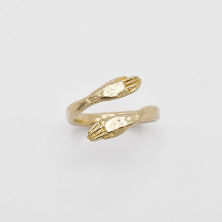 Protective hand ring - gold