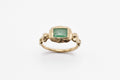 Ore ring - 9k gold with emerald - READY TO SHIP