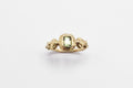 Ore ring - 14k gold with pale green sapphire