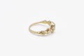Ore ring - 14k gold with pale green sapphire