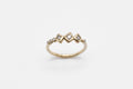 Chlo Ring - 14k gold with star set salt & pepper diamonds