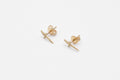 Dagger Stud Earrings - Gold