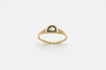 Sunup Signet Ring - 14k gold with green sapphire - Ready to ship