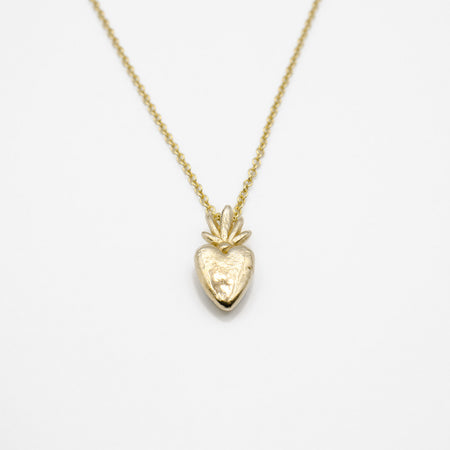 Burning Heart necklace - gold