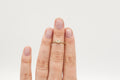 Petra Ring - 14k gold with white rosecut diamond - Ready to Ship